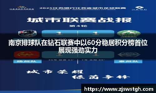 南京排球队在钻石联赛中以60分稳居积分榜首位展现强劲实力